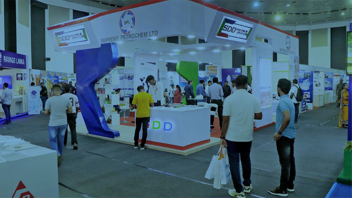 Show floor overview at COMPLAST Sri Lanka